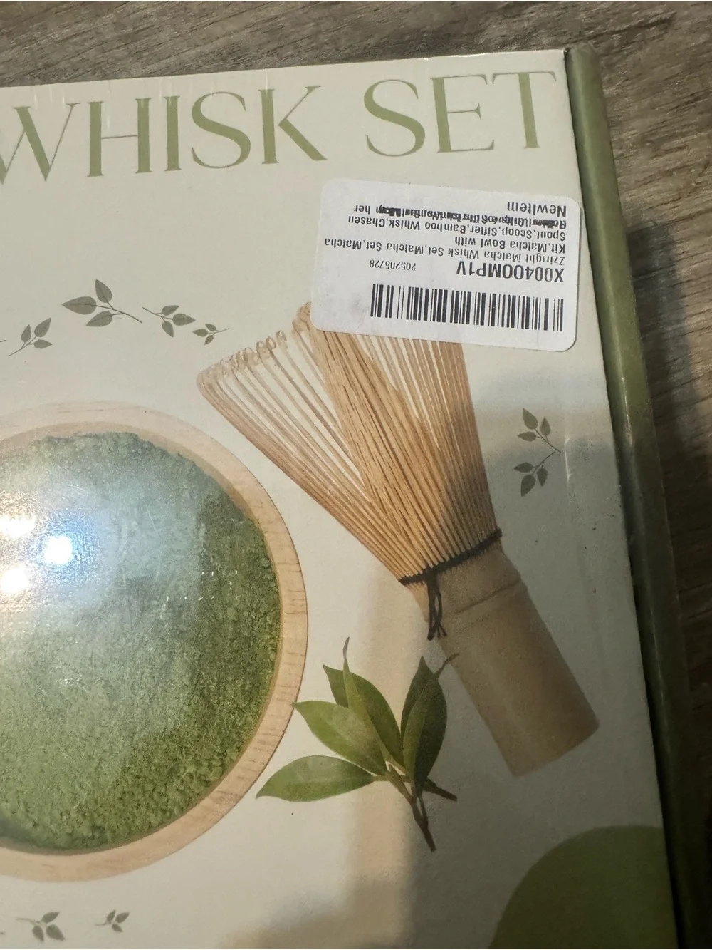 Matcha Whisk Set - Natural Bamboo (Green)